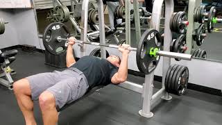 Flat Bench Press Eccentric Barbell