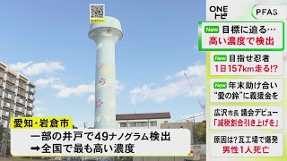 人体への影響懸念される『PFAS』全国調査で愛知県岩倉市の一部から最も高濃度で検出 目標値に迫る49ナノグラム