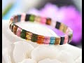 Full Natural Bracelet Gelang Kotak Rainbow Tourmaline