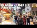 [4K 60fps HDR] KUALA LUMPUR | Bukit Bintang Streets Night Walk - Sep'24 | Malaysia Walking Tour