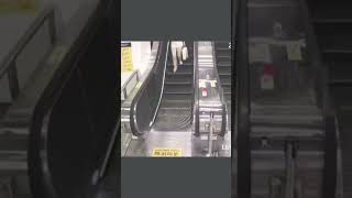 watch till end II be carefull at esclator #youtubeshorts #viral #escalator #safty