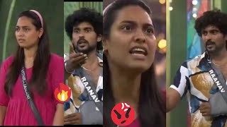 #raanav  vs pavithra 🔥 #bigboss8tamil #trending #today