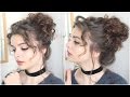 Giant Messy Curly Bun | Tutorial Giant Messy Curly Bun | Tutorial