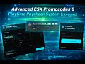 Advanced ESX Promocodes & Playtime Paycheck System | FiveM ESX Script Demo (PAID)