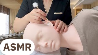 ASMR 직접 만든 더미헤드 마네킹 귀청소 롤플레이 상황극 (BGM O)