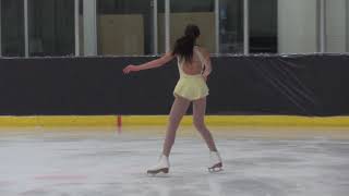 Elody Tang - Pre-Novice Women Free Program - 2018 Secionals AB-NWT-NUN