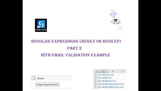 Regular Expressions (regex or regexp) Part 2 with Email validation example