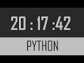 Digital Clock in Python with Tkinter(Modern GUI)