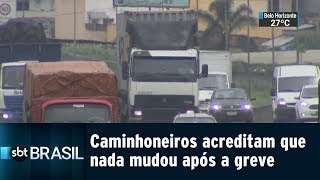 Caminhoneiros acreditam que nada mudou após a greve | SBT Brasil (16/01/19)