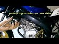 Cara memasang noken as new Vixion dengan benar