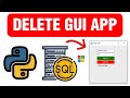 GUI APP For Delete - MSSQL with Python Customtkinter Lesson 5