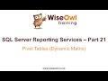 Reporting Services (SSRS) Part 21 - Pivot Table (Dynamic Matrix)