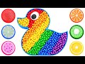 Satisfying Video l Mixing Candy with Making Rainbow Ducks Bathtub Cutting ASMR #1