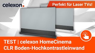 TEST | celexon HomeCinema CLR Boden-Hochkontrastleinwand | Die beste Leinwand für Laser TVs?