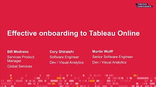 Effective onboarding to Tableau Online