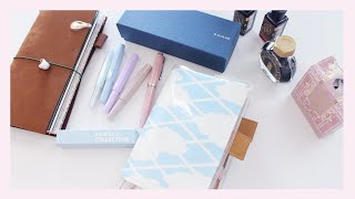 Fountain Pen Haul | Sailor Lecoule Rose Quartz and Kaweco Collection Mellow Blue | Ana Jolene