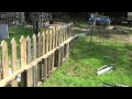 Making A Free Pallet Wood Picket Fence Making A Free Pallet Wood Picket Fence