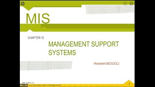 MIS Ch 12 Management Support Systems