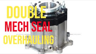 Double Mechanical seal complete overhaulling#mechanicalseal #maintenance #reactor