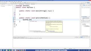 Java Tutorial For Beginners 16 Introduction To Methods