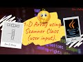 User Input array in java | use scanner class array | one dimensional array