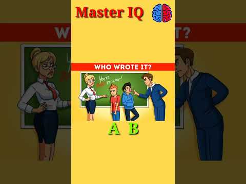 WHO WROTE IT? #shorts #youtubeshorts #viralshorts #iqtest #quiz #puzzle ...