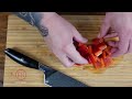 how to cut bell peppers