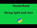 #12 Hackerrank String Split and Join Solution - python | Hackerrank Python