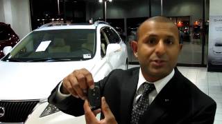 anjula amarasinghe demonstrates how to use 2010 lexus RX350 remote starter