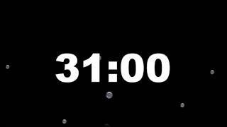 31 Minute Timer with Alarm | Full Screen Minimalist Countdown (HD) – ClockUnit