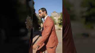 Costume Champêtre NAIROBI TERRACOTTA à col tailleur ⚜ Collection L'Homme Saint-Germain