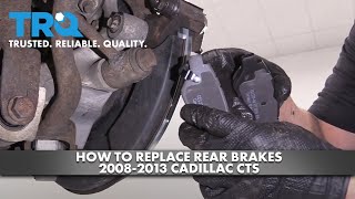 How To Replace Rear Brake Pads \u0026 Rotors 2008-13 Cadillac CTS