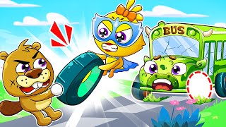 Help Zombie Bus Find Wheels Songs 🚌🧟‍♀️ | Lost Wheels Song | Sing Along by Lamba Lamby