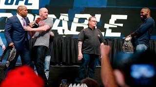 UFC 197: Jon Jones Gives Daniel Cormier D-X Crotch Chop