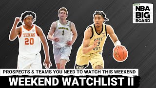 Weekend Watchlist Part II: Tre Johnson, Collin-Murray Boyles + Michigan vs Wake Forest.