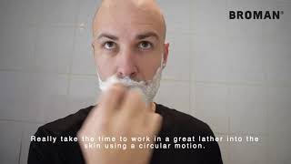 How to shave with the Original Broman razor