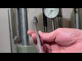 precision straightening using a hydraulic press u0026 dial indicator