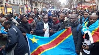 PARIS TOMBÉE !!!APRES LES CARNAGE DE GOMA ET BUKAVU, LA DIASPORA CONGOLAISE DE PARIS EN COLÈRE..