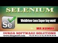 Selenium - WebDriver Java Super key word
