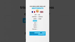 Le vocabulaire anglais des sentiments 😆