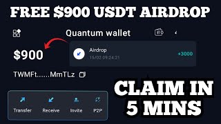 Earn Free $900 USDT Token In 5 Minutes