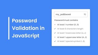 How to Create a Password Validation System using HTML, CSS, and JavaScript