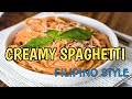 How To Make Creamy Spaghetti | FILIPINO STYLE | 2021 by JannezLee