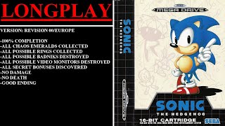 Sonic the Hedgehog [Rev 00/Europe] (Sega Mega Drive) - (Longplay | 100% Completion)