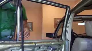 DIY Mercedes door panel and window glass replacement w123 300d