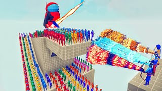 100x AMONG US ARMY + GIANT IMPOSTER vs 3x EVERY GOD - Totally Accurate Battle Simulator TABS