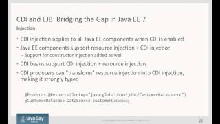 【2 4】CDI and EJB - Java EE alignment and strategy