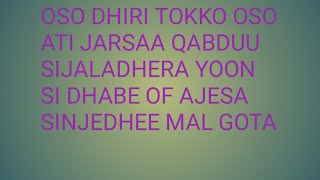 Oso Dhirii Tokko oso  jarsaa qabduu sinjaladhera Yoon si dhabe of Ajesa sinjedhee Mal gota #siifaan#