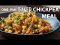 ONE PAN (Baked) CHICKPEA RECIPE | Vegetarian and Vegan Meals Idea | Chickpea recipes