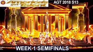 Zurcaroh Acrobatic Group A SHOW STOPPER  & INCREDIBLE  Semifinals 1 America's Got Talent 2018 AGT